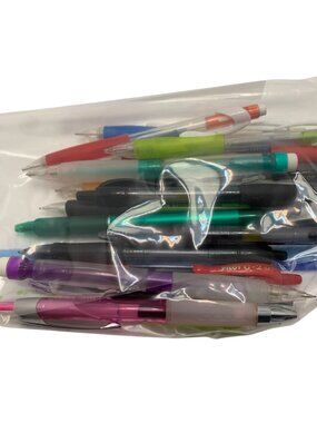 Mixed Lot Of 20+ Retractable Gel & Ballpoint Pens Multicolor Ink Assorted Brands